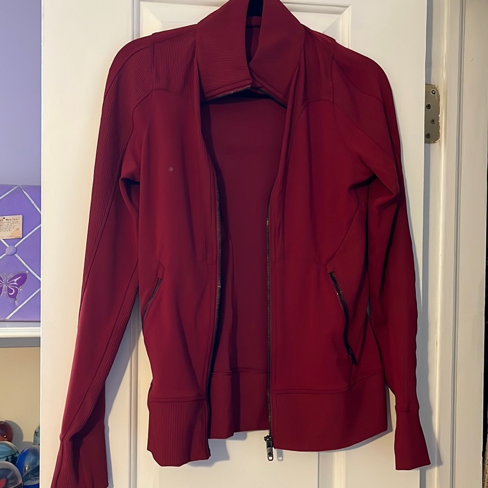 Lulu lemon red zip up